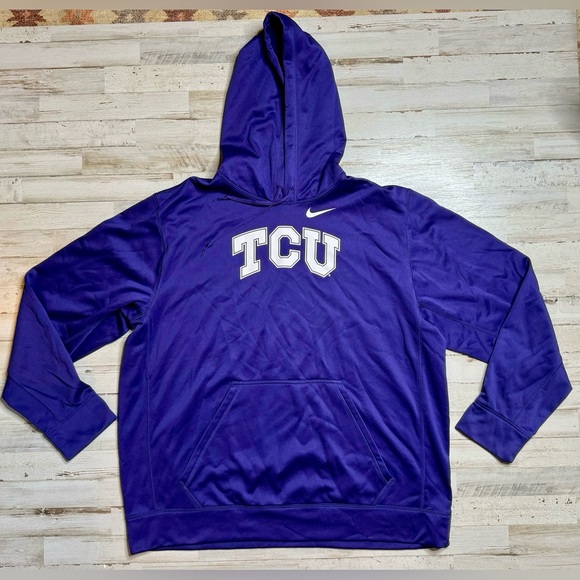 Nike Other - Nike Texas Christian University TCU Hoodie Men's XXL Purple Therma Fit